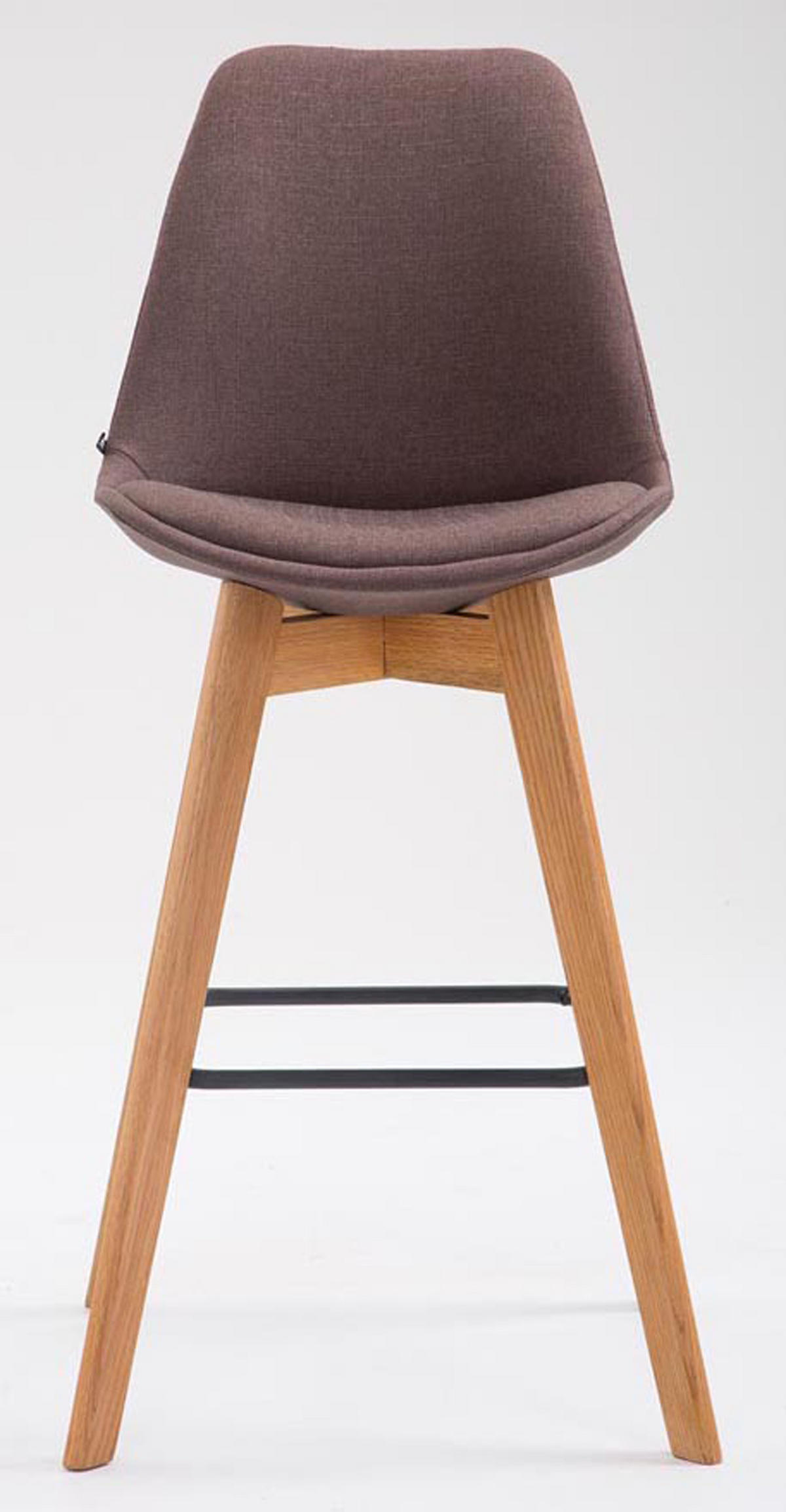 BARHOCKER 2er Set Meta Stoff natura braun - Braun, Holz/Textil (48/112/56cm) - TPFLiving