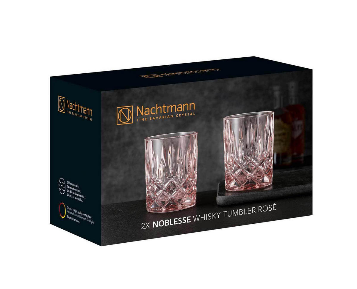 WHISKYBECHER Noblesse Fresh rosé 295 ml 4er Set - Rosa, Glas (0.295L) - Nachtmann
