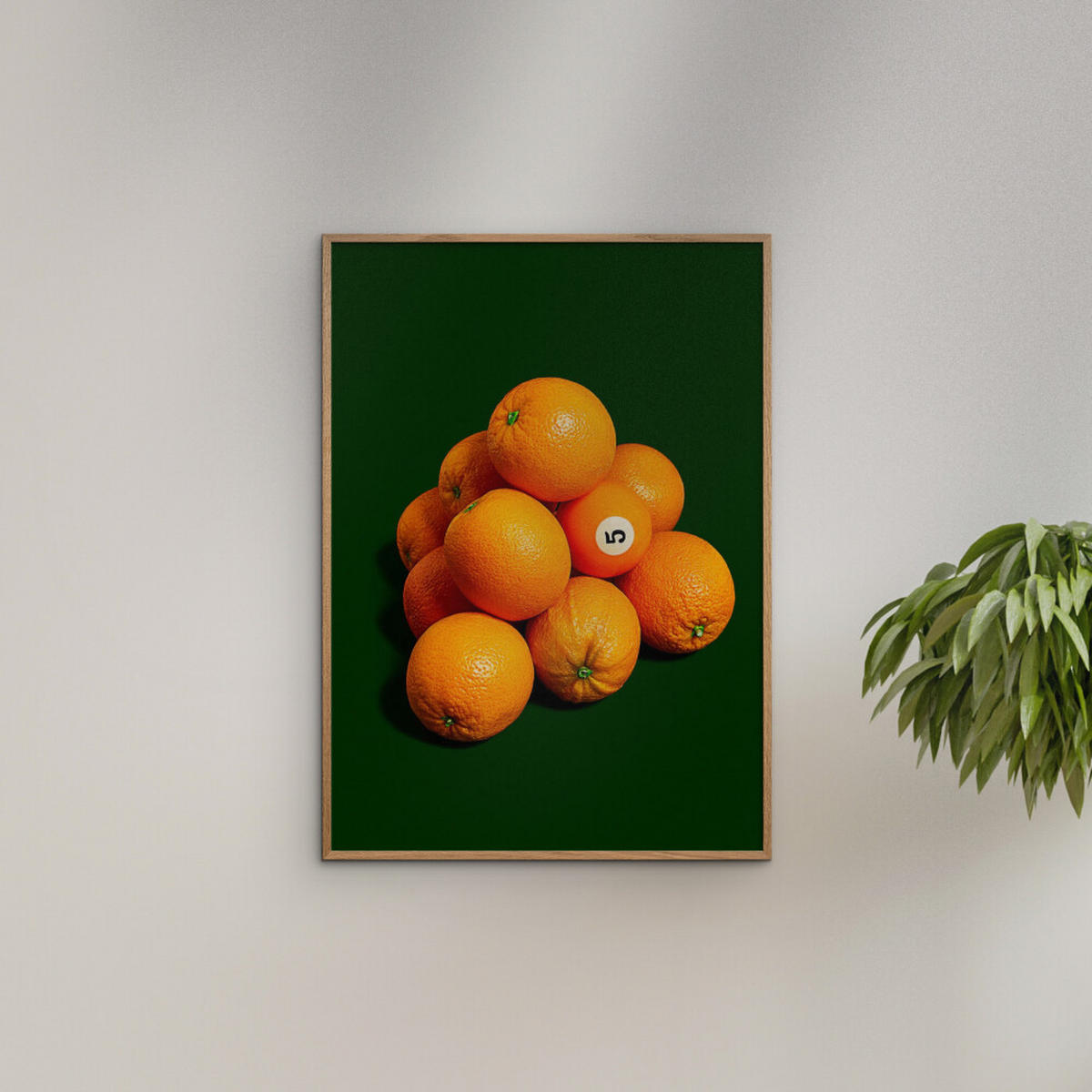 POSTER Supermercat - Odd orange out - Grün, Papier (30/40/0.1cm) - Poster&Frame
