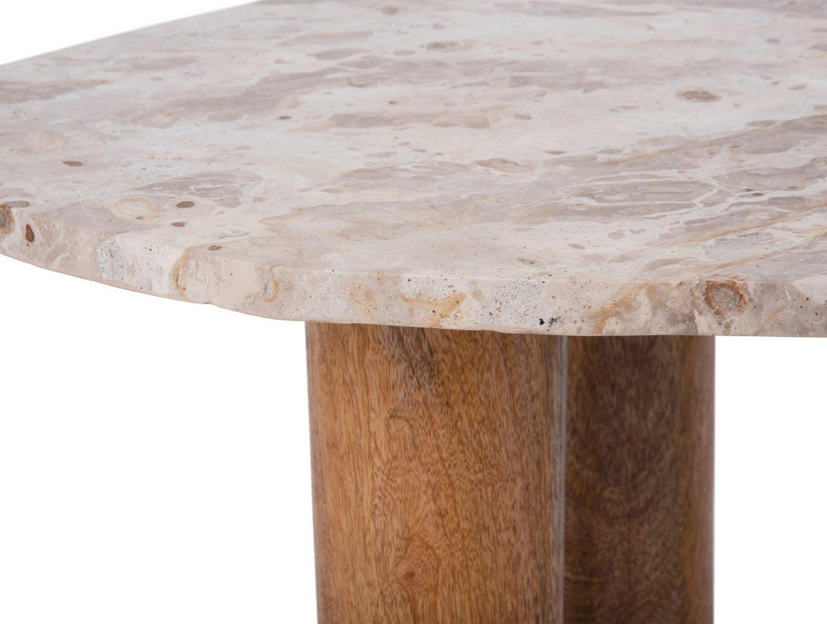 BEISTELLTISCH Organic 75/50/40 cm - Braun, Naturmaterialien (75/50/40cm) - Leitmotiv