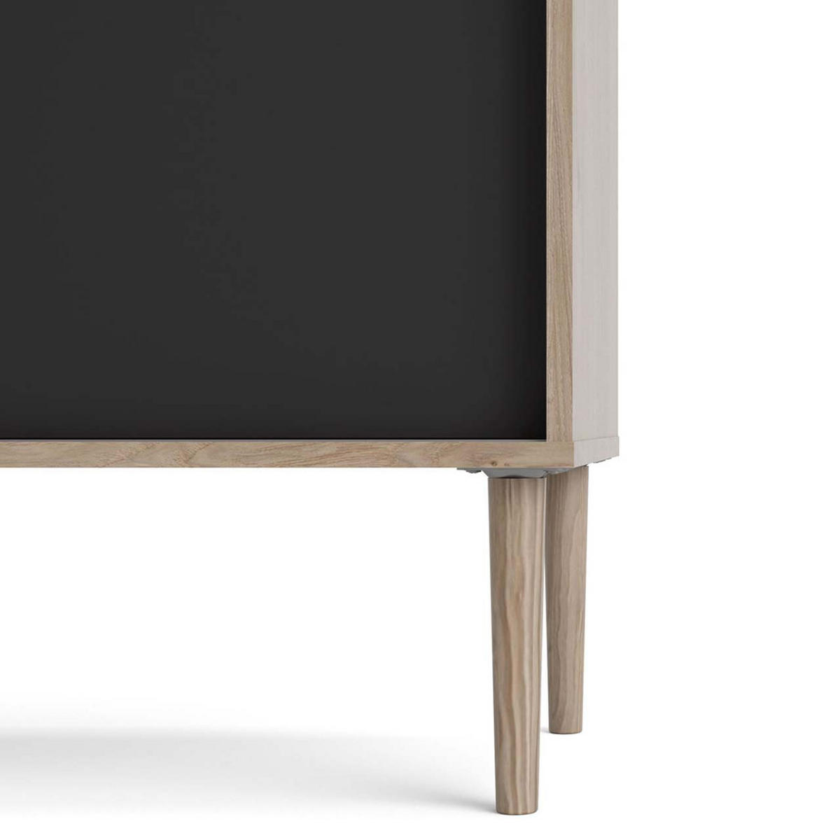 SIDEBOARD matt schwarz - Schwarz, Holzwerkstoff (148/89/41cm) - ebuy24