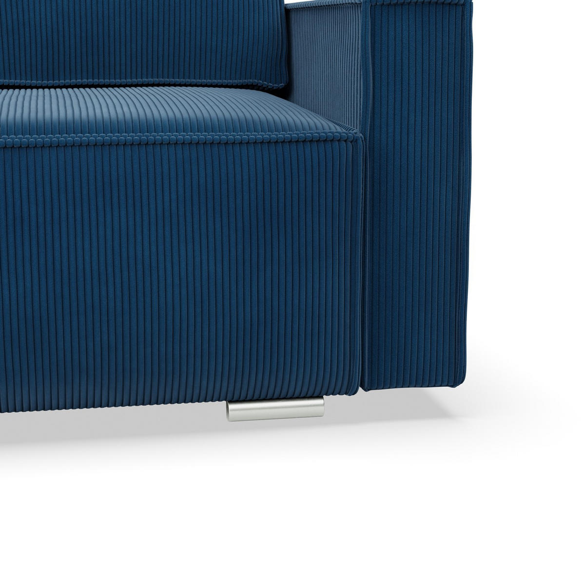 SOFA 3-SITZER MIT SCHLAFFUNKTION NOTO Dunkelblau - Dunkelblau, Textil (95/92/220cm) - Mebligo