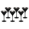 COCKTAILSCHALEN Elements Schwarz-Silber 240 ml 6er Set - Silberfarben/Schwarz, Glas (0.24L) - Stölzle Lausitz