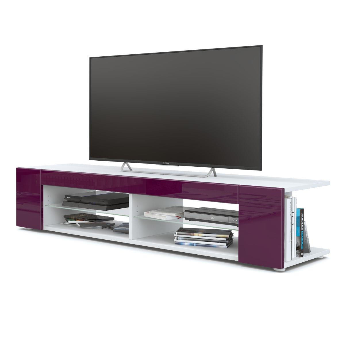 Vladon Lowboard Brombeere 134.5x30.5x38.5 cm