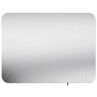 BADEZIMMERSPIEGEL eckig 80/3/60 cm Glas Klarglas - Klar, Glas (80/60/3cm) - CLP