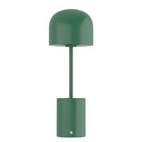 AKKU-TISCHLEUCHTE - Eisen / Kunststoff - Grün, Metall (13/13/37cm) - home24