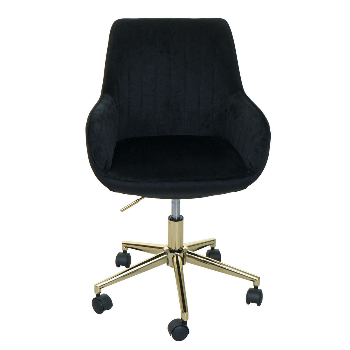 BÜROSTUHL MIT ARMLEHNE Schwarz - Schwarz, Textil (58/87/58cm) - MCW
