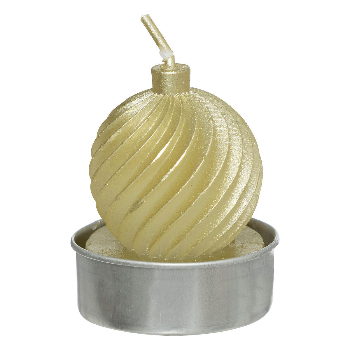 TEELICHTER Kugel 4er-Set - Multicolor, Paraffin (3.7/4.7/3.7cm) - Atmosphera Createur d´interieur