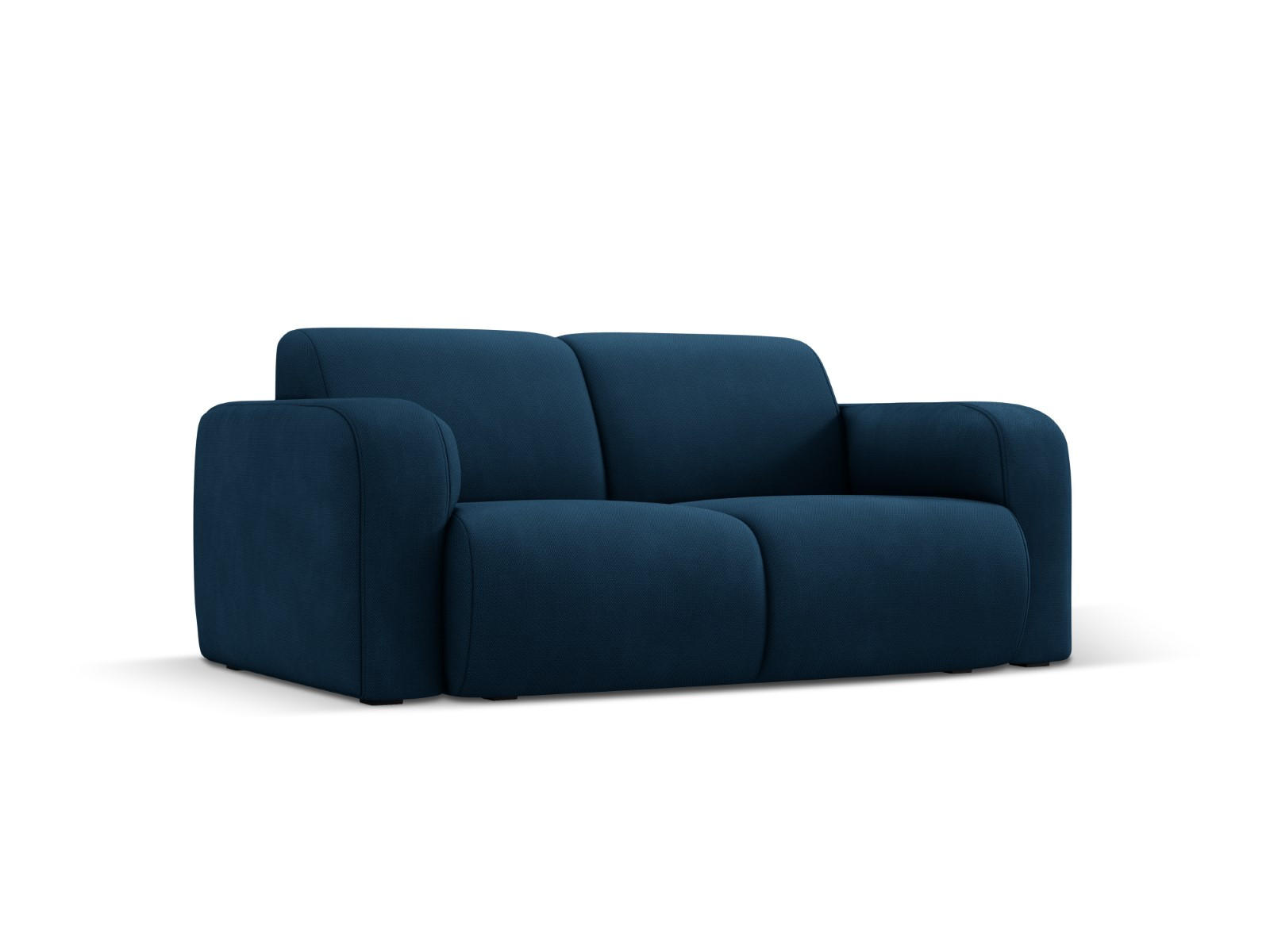 SOFA Molino aus strukturiertem Stoff königsblau 2 Sitzplätze - Blau, Textil (95/72/170cm) - Micadoni