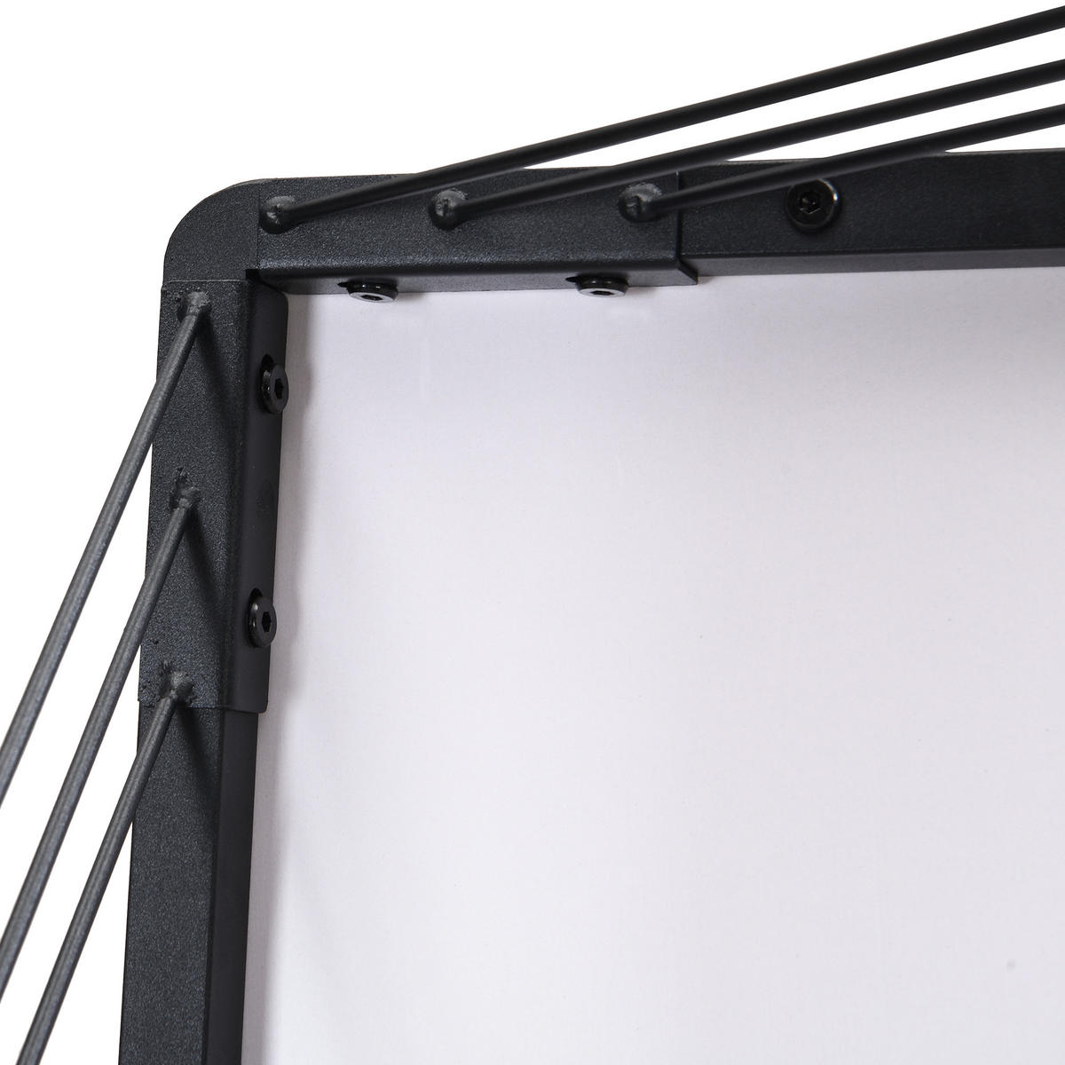 COUCHTISCH 60/60/45 cm & 45/45/40 cm hochglänzende Marmoroptik 2er-Set - Schwarz, Holzwerkstoff (60/60/45cm) - OKWISH