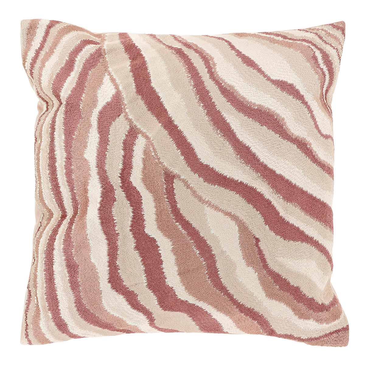 DEKOKISSEN Ezra Rosa 45/45/8 cm - Pink, Textil (45/45cm) - Unique Living