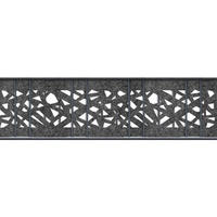 SICHTSCHUTZSTREIFEN Design Vlies Graphic für Doppelstabmatten Anthrazit 2,6m - Anthrazit, Kunststoff (260/19cm) - ZAUN|ZU