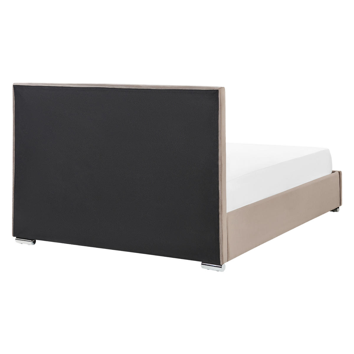 POLSTERBETT 160x200 cm Beige Rouen - Taupe, Textil (160/200cm) - Beliani