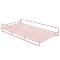 GESTELL für Chaiselongue, rosa - Pink, Metall (94/30/171cm) - Oviala