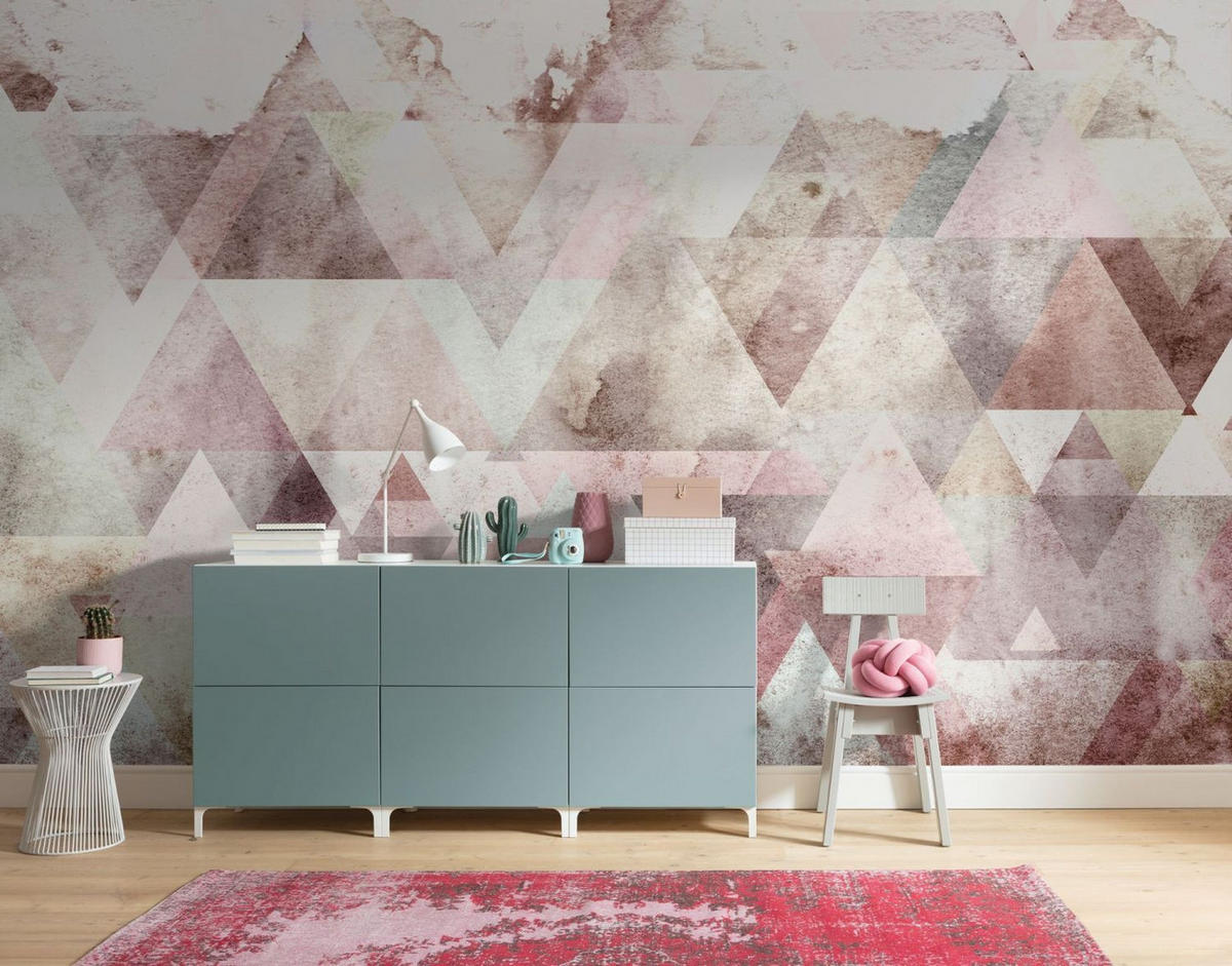 FOTOTAPETE Grafik 400 x 250 cm - Pink, Papier (400/250cm) - Sanders & Sanders