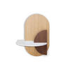 NACHTSTAND ALBA mit versteckter Aufbewahrung Oval - Eichefarben/Walnussfarben, Holz (60/55/45cm) - Woodendot