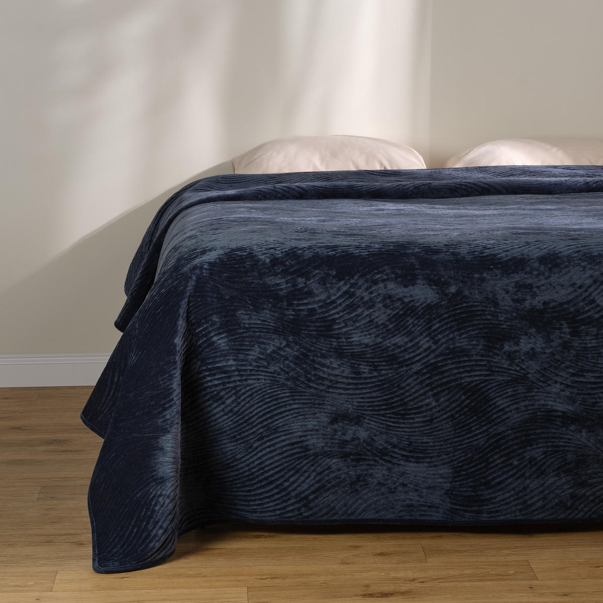 TAGESDECKE Tossa - Dunkelgrau, Textil (200/220cm) - home&you