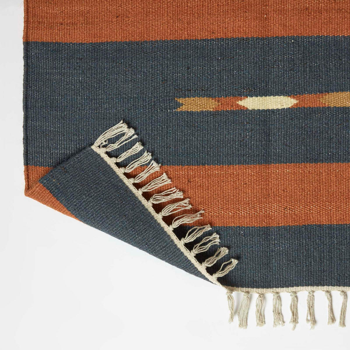 KELIM-TEPPICHLÄUFER Lundi Blue 80/180 cm - Blau/Multicolor, Textil (80/180cm) - Homescapes