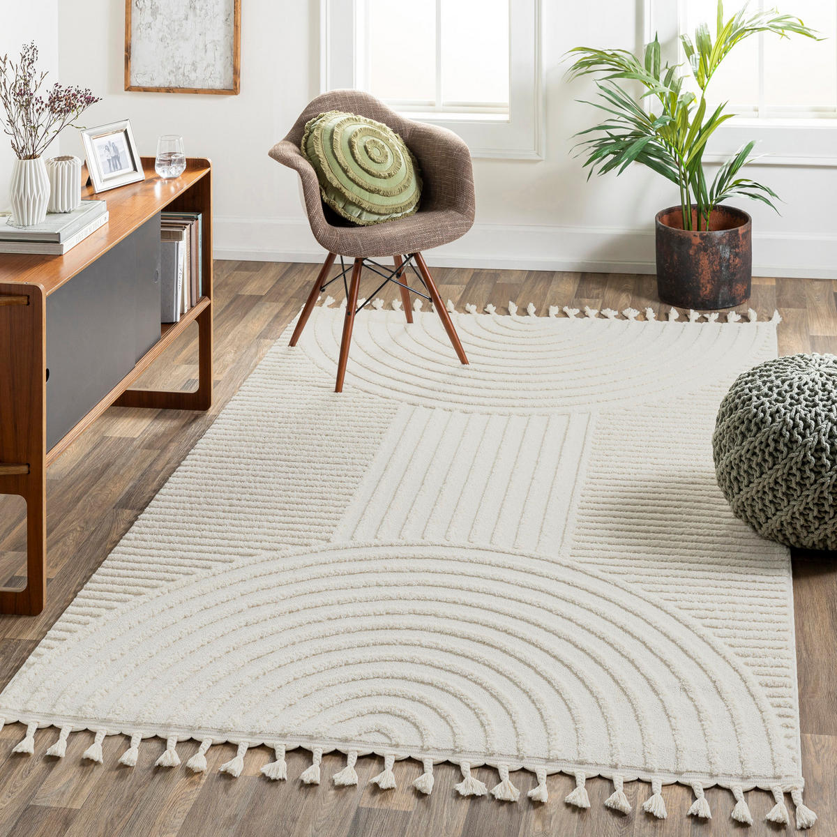 KURZFLORTEPPICH 160/213 cm Beige - Beige, Naturmaterialien/Textil (160/213cm) - LIVABLISS