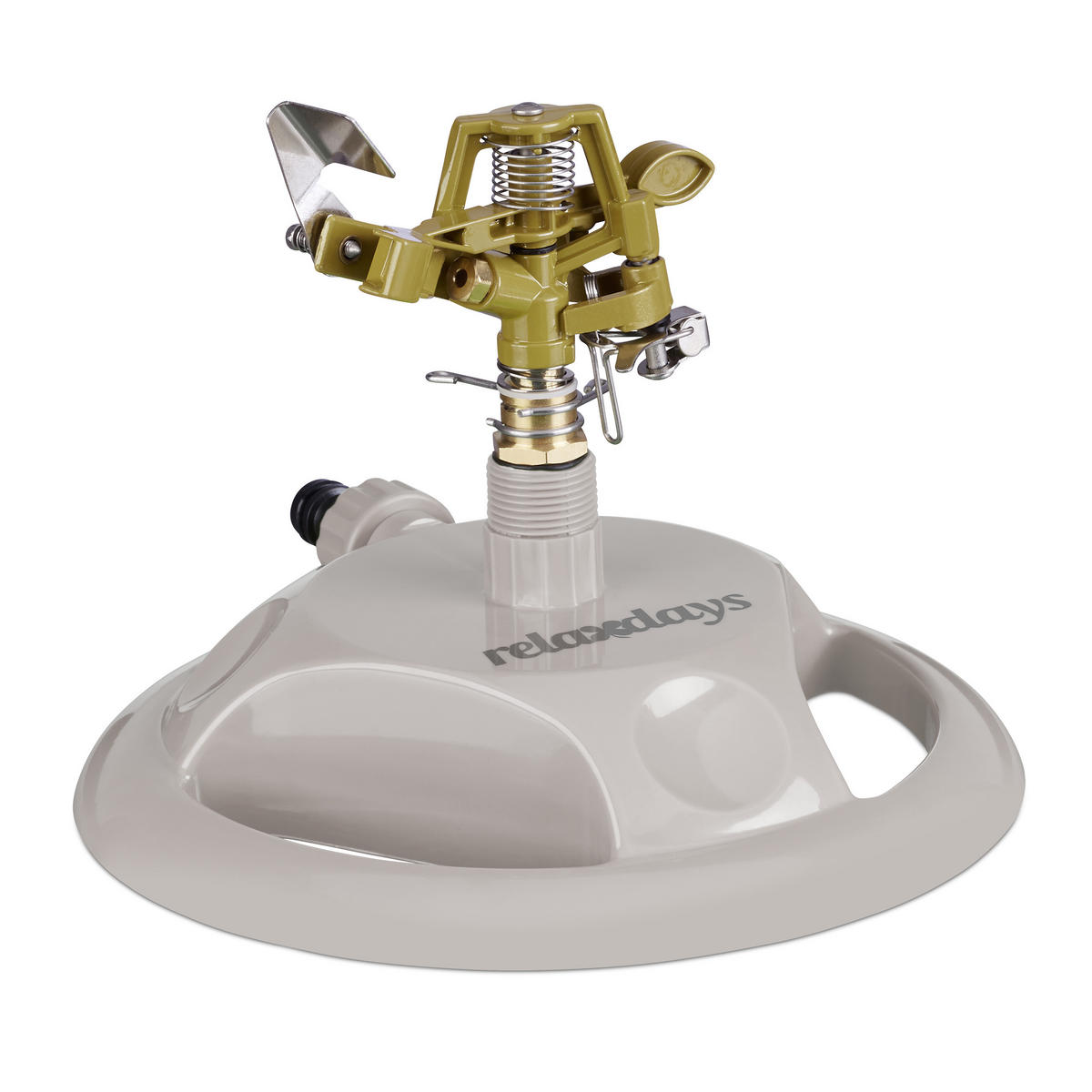 RASENSPRENGER - Grau, Kunststoff/Metall (22/16/22cm) - Relaxdays