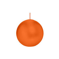 KUGELKERZEN Aprikose Orange Ø 100 mm, 6 Stück - Orange, Paraffin (10/10/10cm) - Wiedemann Kerzen