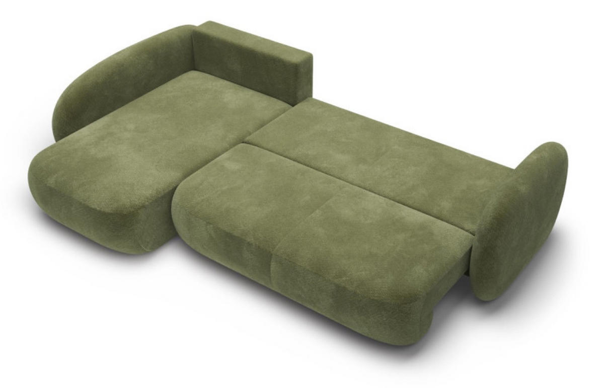 ECKSOFA Grün OLIVIO II Ausziehbar Links - Grün, Textil (289/190cm) - Sepro Meble