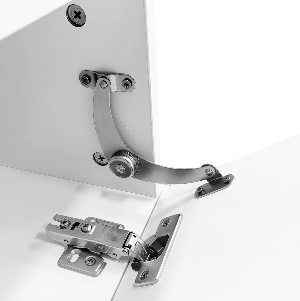 LOWBOARD 160/31/22 cm in Weiß aus Spanplatte mit LED-Beleuchtung - Weiß, Holzwerkstoff (31/22/160cm) - OKMYHOME