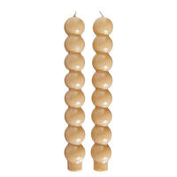 STABERZEN (2er Set) Bubbles - Beige, Paraffin (3.5/24/3.5cm) - Butlers