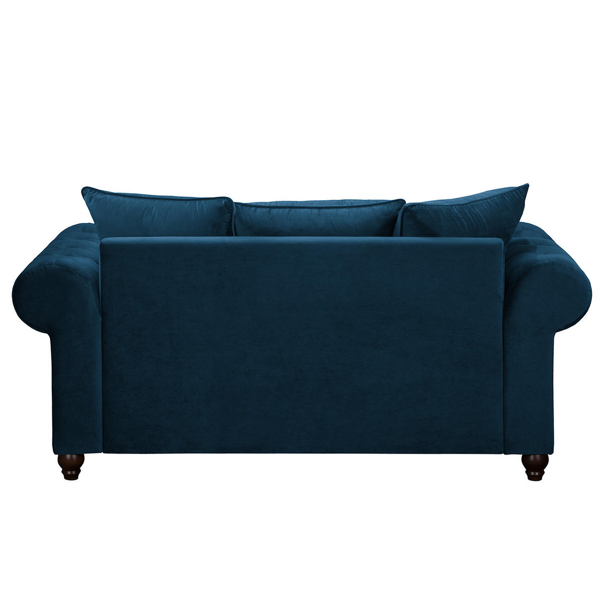 2-SITZER SOFA - Samt - Dunkelblau, Textil (180/90/93cm) - home24