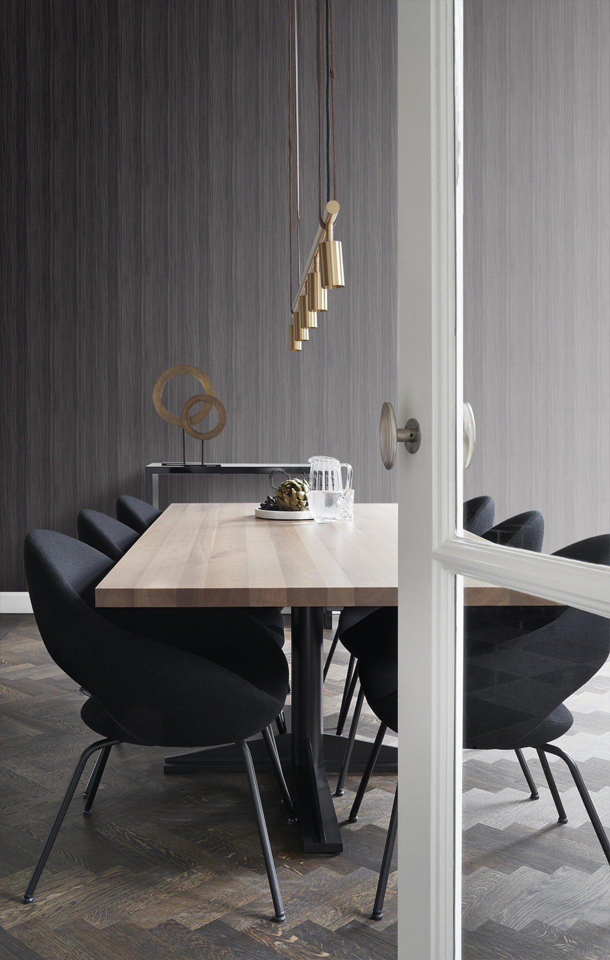 TAPETE Streifenmuster 53 cm x 10.05 m - Lila, Papier (53/1000cm) - Origin Wallcoverings