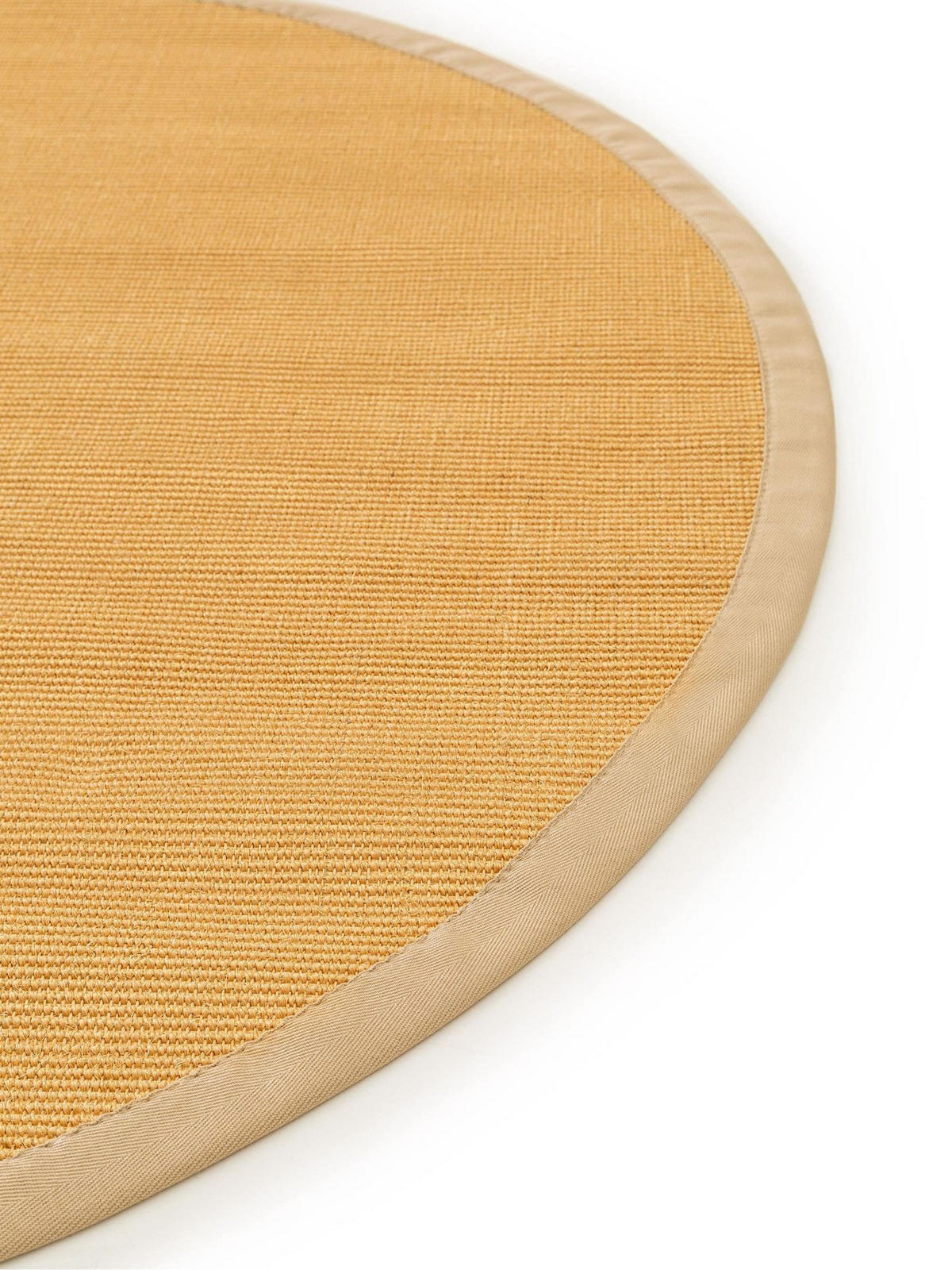 SISALTEPPICH Sana Beige ø 150 cm rund - Beige, Naturmaterialen/Kunststoff (150/1cm) - KUNSTLOFT