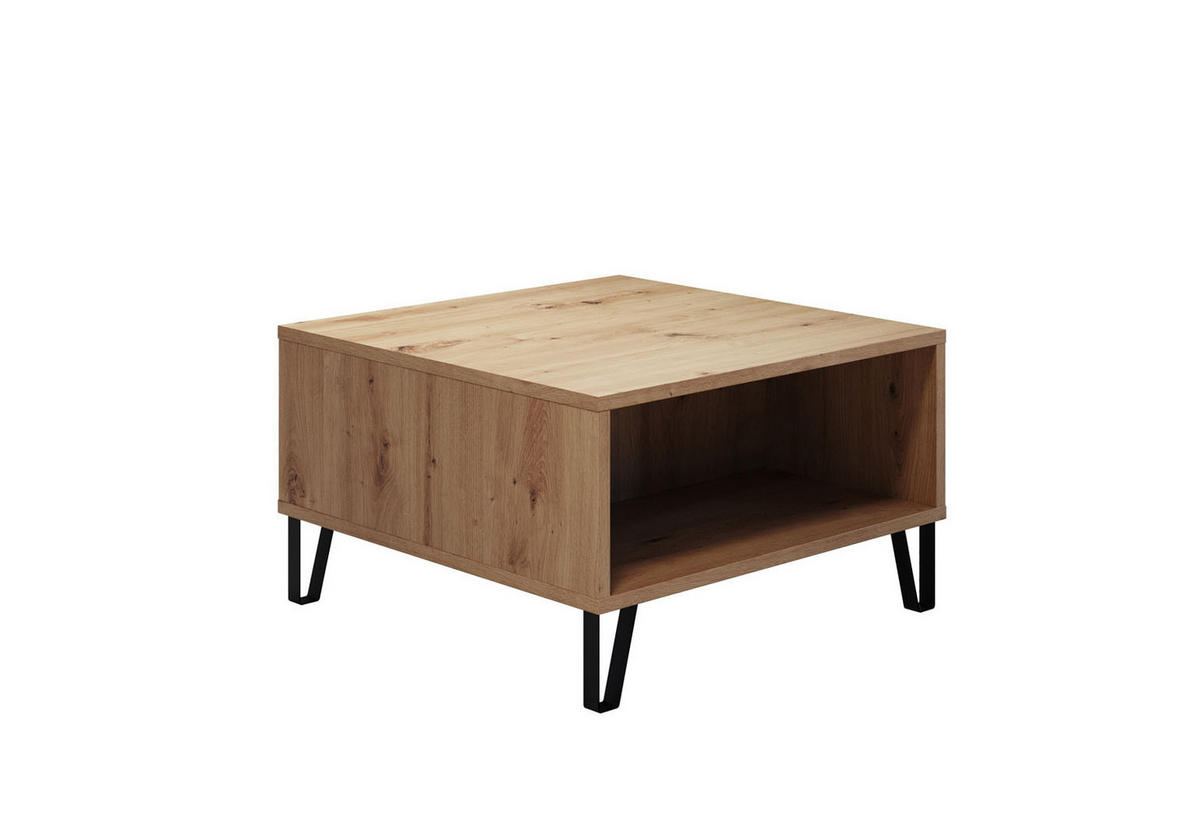 COUCHTISCH Universal Eiche Dekor - Eichefarben, Holzwerkstoff/Textil (60/60/37cm) - ebuy24