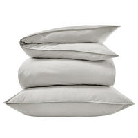 MAKOSATIN BETTWÄSCHE Nightlife Deluxe aus Baumwolle 155 x 220 cm - Hellgrau, Textil (155/220cm) - Butlers