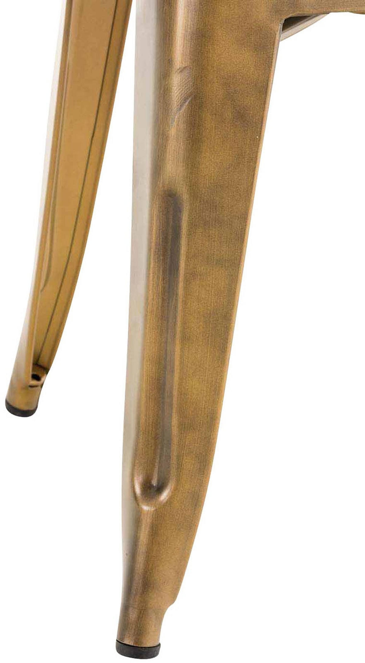 HOCKER Fulda 4er Set 40x40x46cm Metall Gold Küchenhocker - Goldfarben, Metall (40/46/40cm) - DELUKE