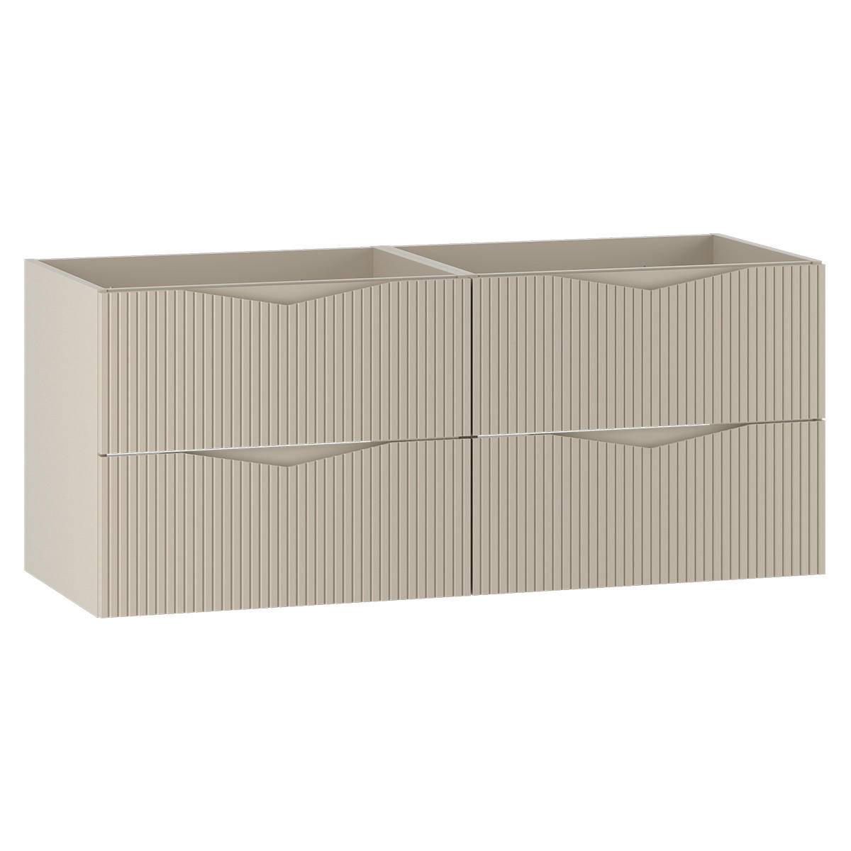 WASCHTISCHUNTERSCHRANK 120cm Tao Kaschmir - Beige, Holzwerkstoff (120/50/46.5cm) - Petits-meubles