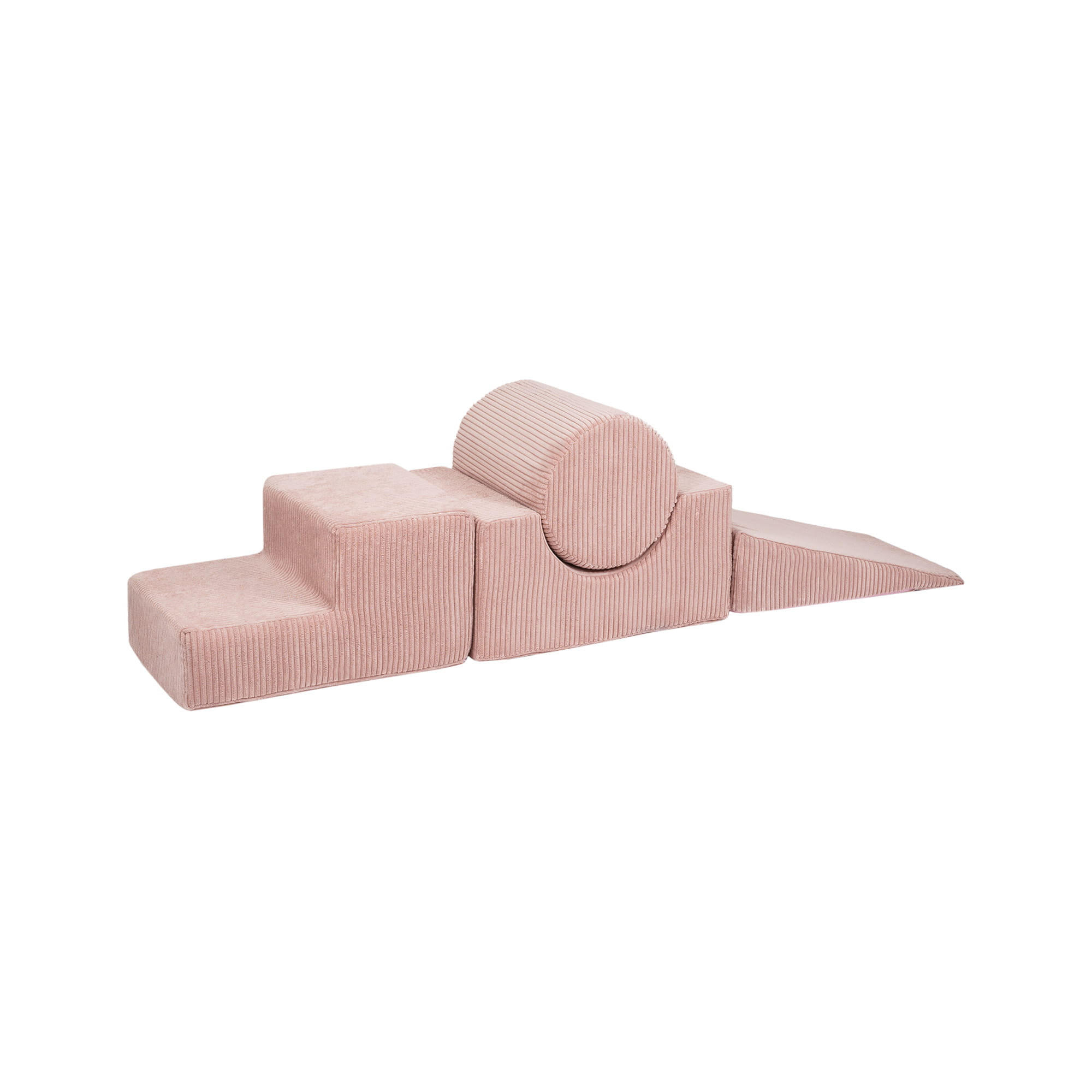SCHAUMSTOFF-BAUSTEINE für Kinder, Shape, Cord, Puderrosa - Hellrosa, Textil (45/30/169cm) - MeowBaby