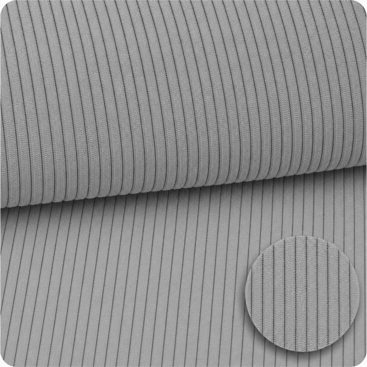 KINDERSOFA Cordsamt Grau - Grau, Textil (160/24/80cm) - AngeLove