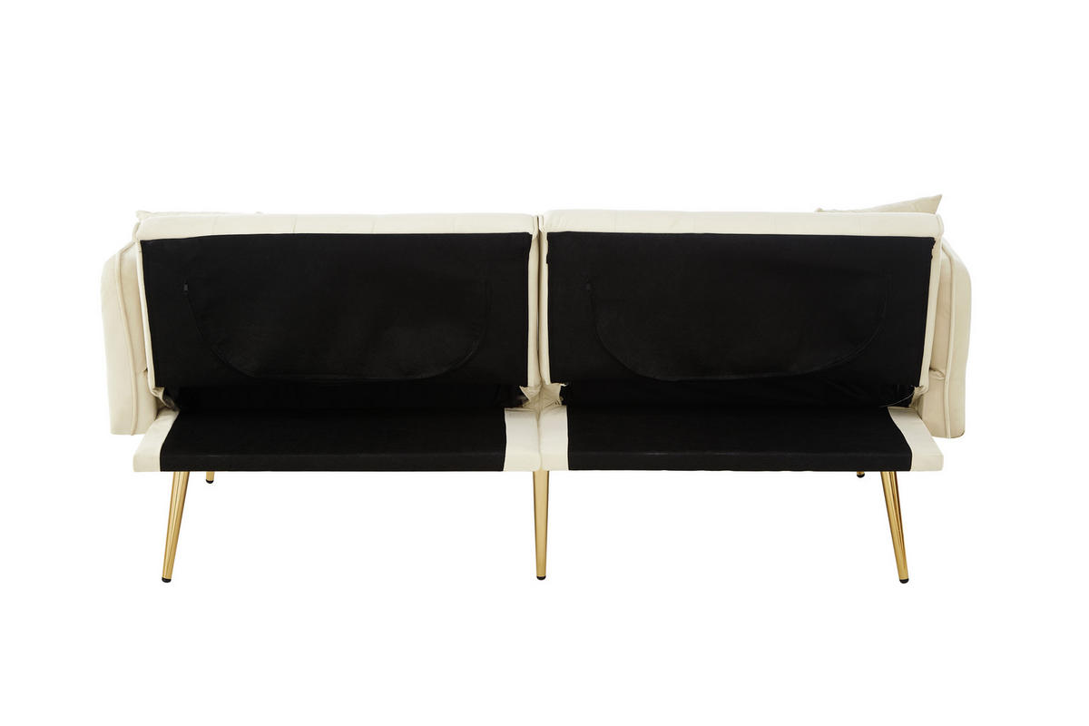 SOFABETT 178/82/70 cm Beige - Beige, Textil (82/70/178cm)