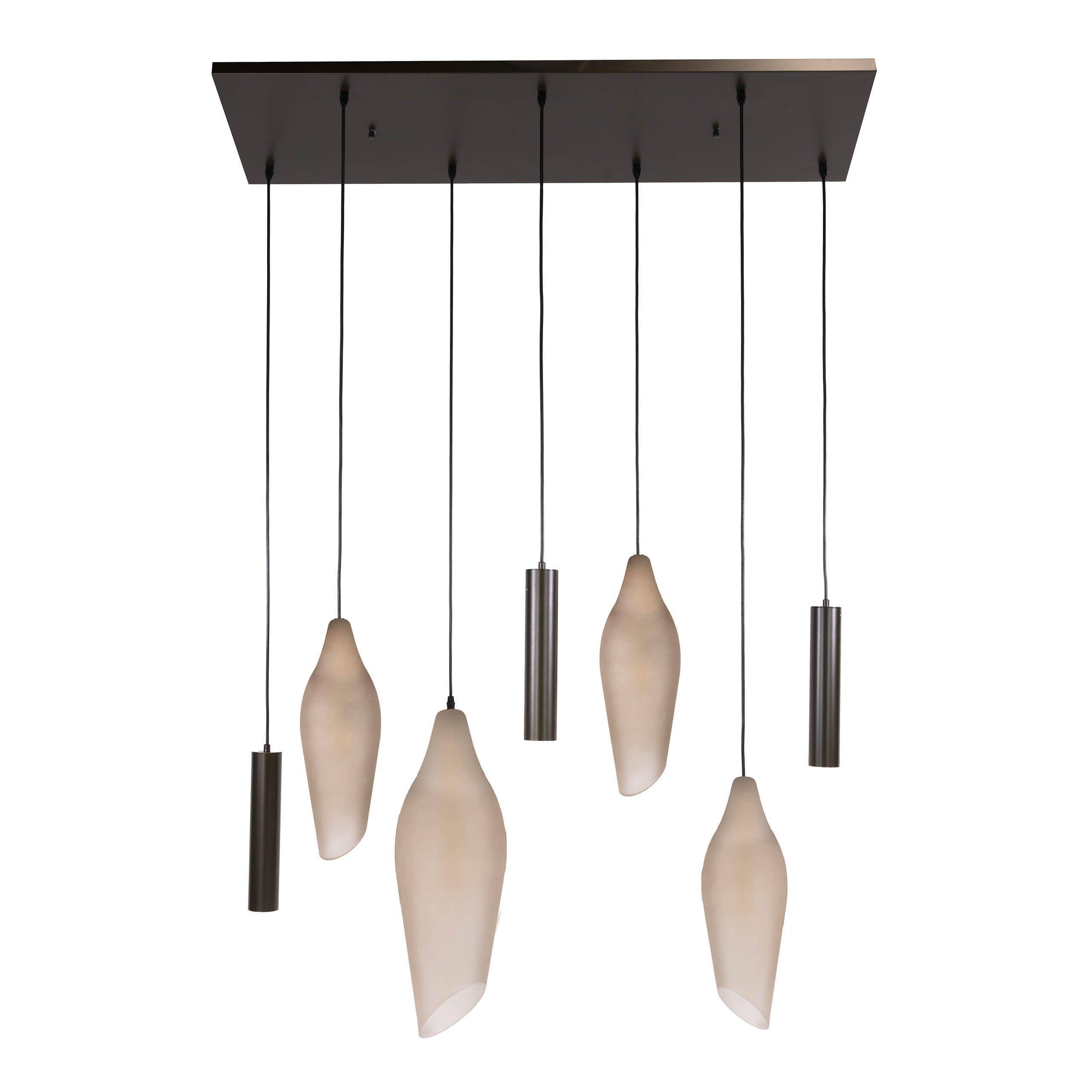 HÄNGELEUCHTE Cocoon Braun 40/105/150 cm - Braun, Glas (40/105/150cm) - Hoyz Collection