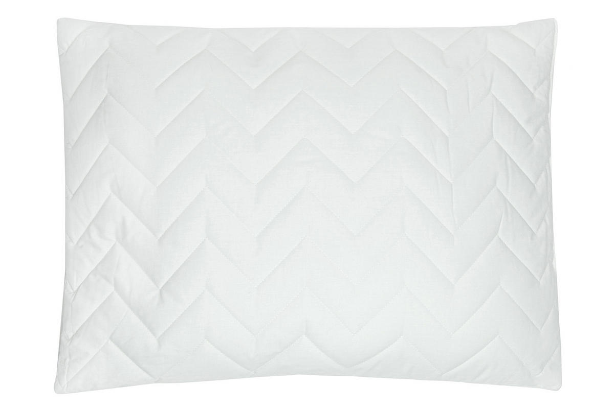 KISSEN, 60x80 cm, 50% Polyester, 50% Baumwolle, Weiß - Weiß, Textil (60/80cm) - Zollner