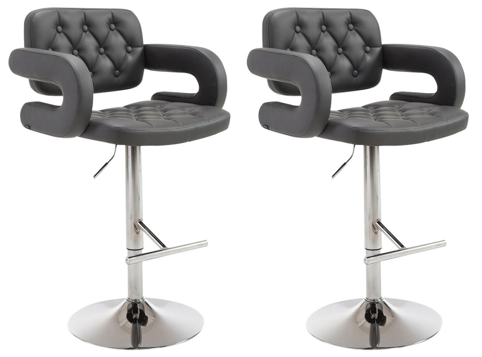 Deluke Barhocker Grau 62x103x55 cm