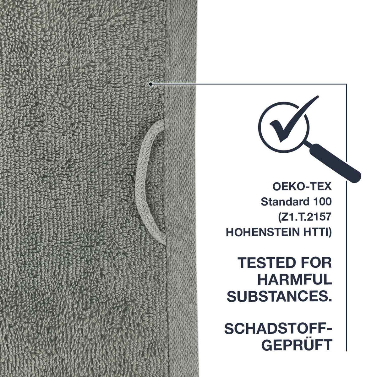 DUSCHTUCH JASMINA WEICH - Grau, Textil (70/140cm) - WohnDirect