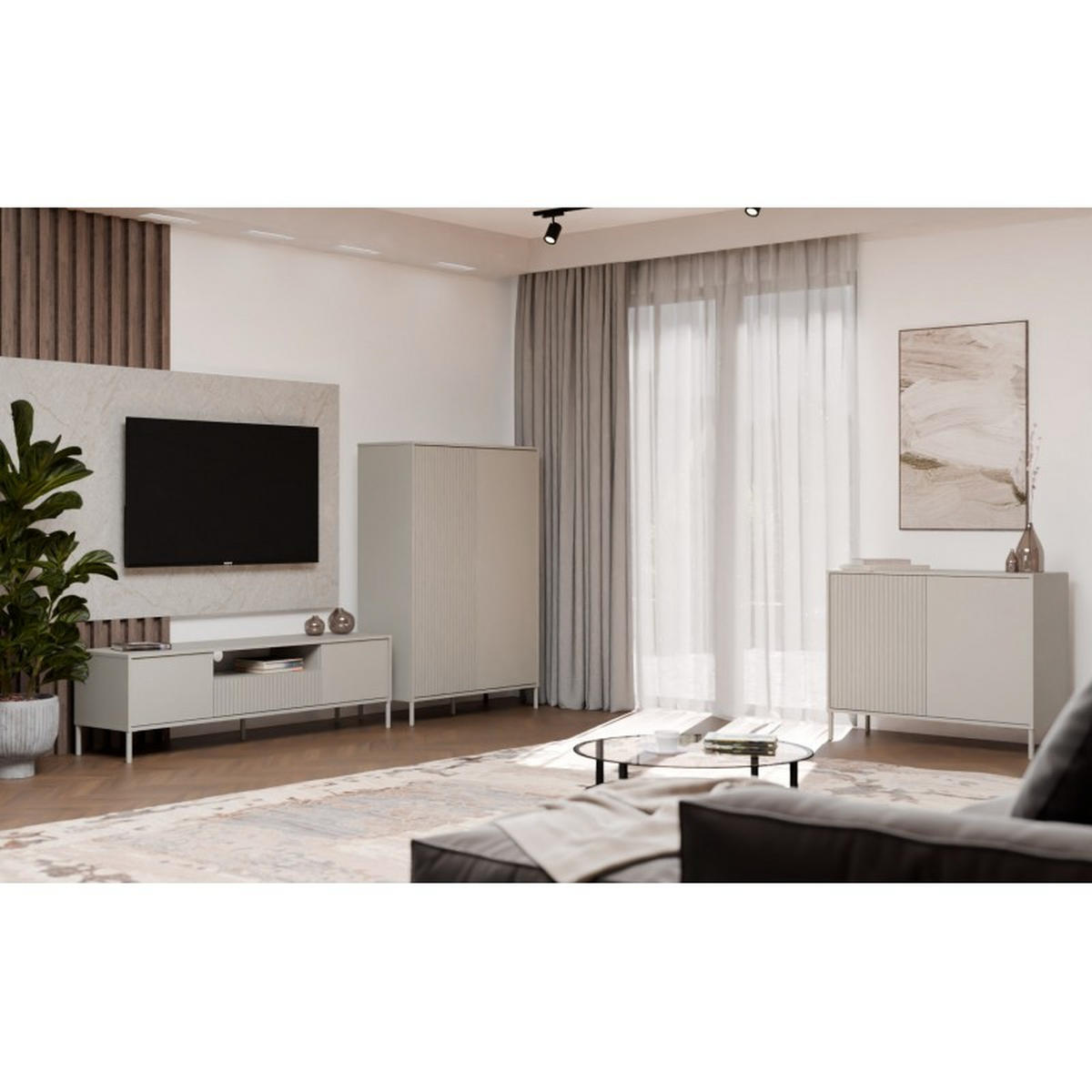KOMMODE Kaschmir 104/82,5/40 - Kaschmir, Holzwerkstoff (104/83/40cm) - RAUMHIRSCH FURNITURE