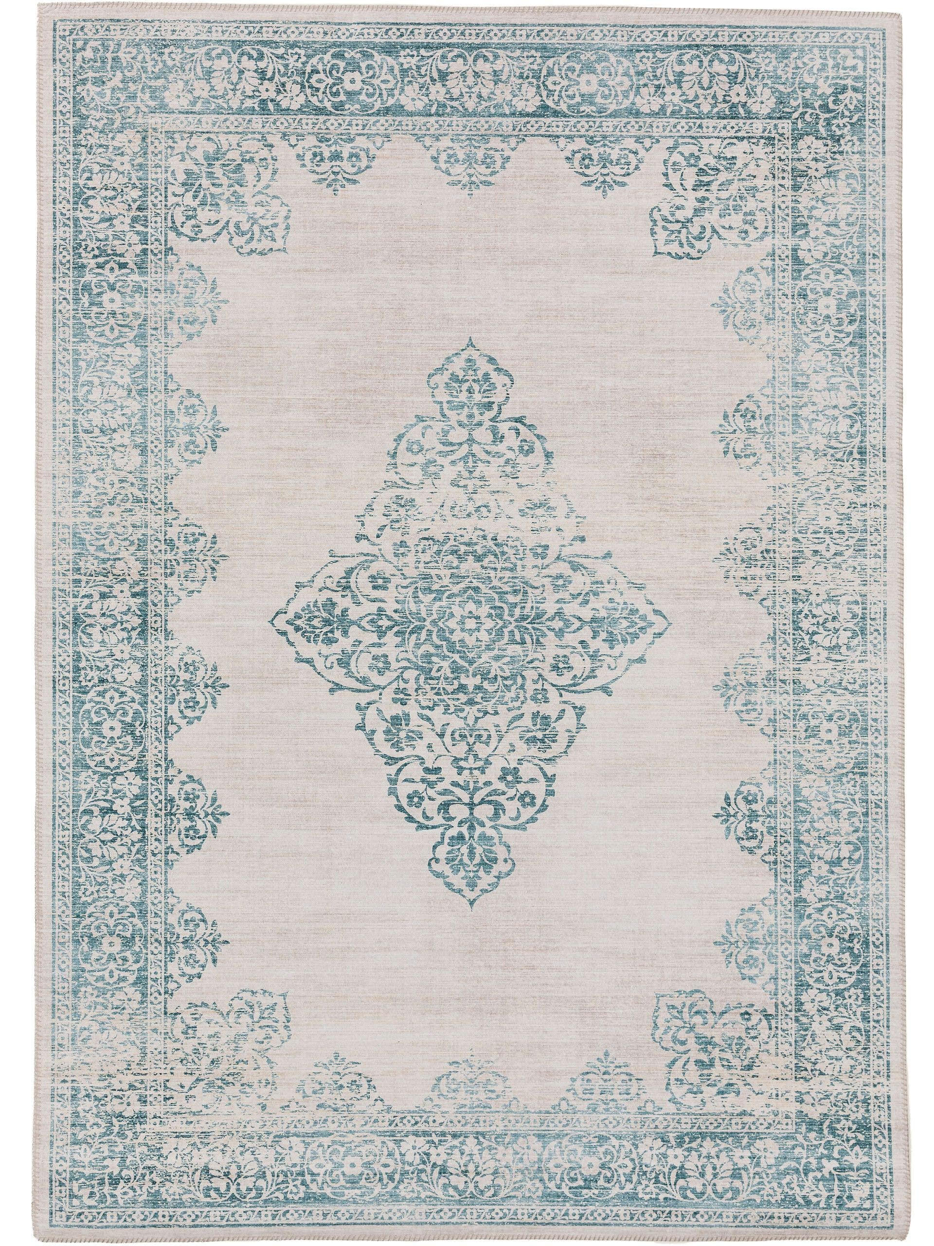 TEPPICH Laury Türkis 160x230 cm - Türkis, Textil (160/230cm) - benuta Pop