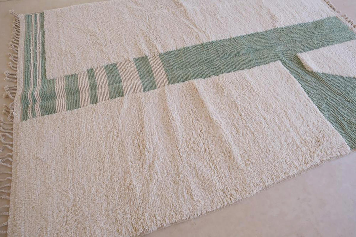 BERBERTEPPICH aus Marokko modern grün - Grün, Naturmaterialien (206/300cm) - AFK Living