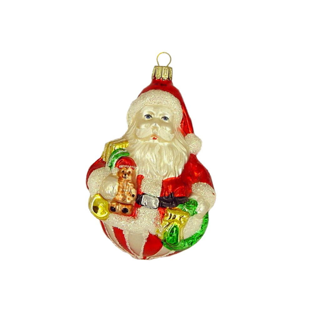 CHRISTBAUMSCHMUCK Weihnachtsmann bunt 11 cm - Multicolor, Metall (0.1/11/0.1cm)