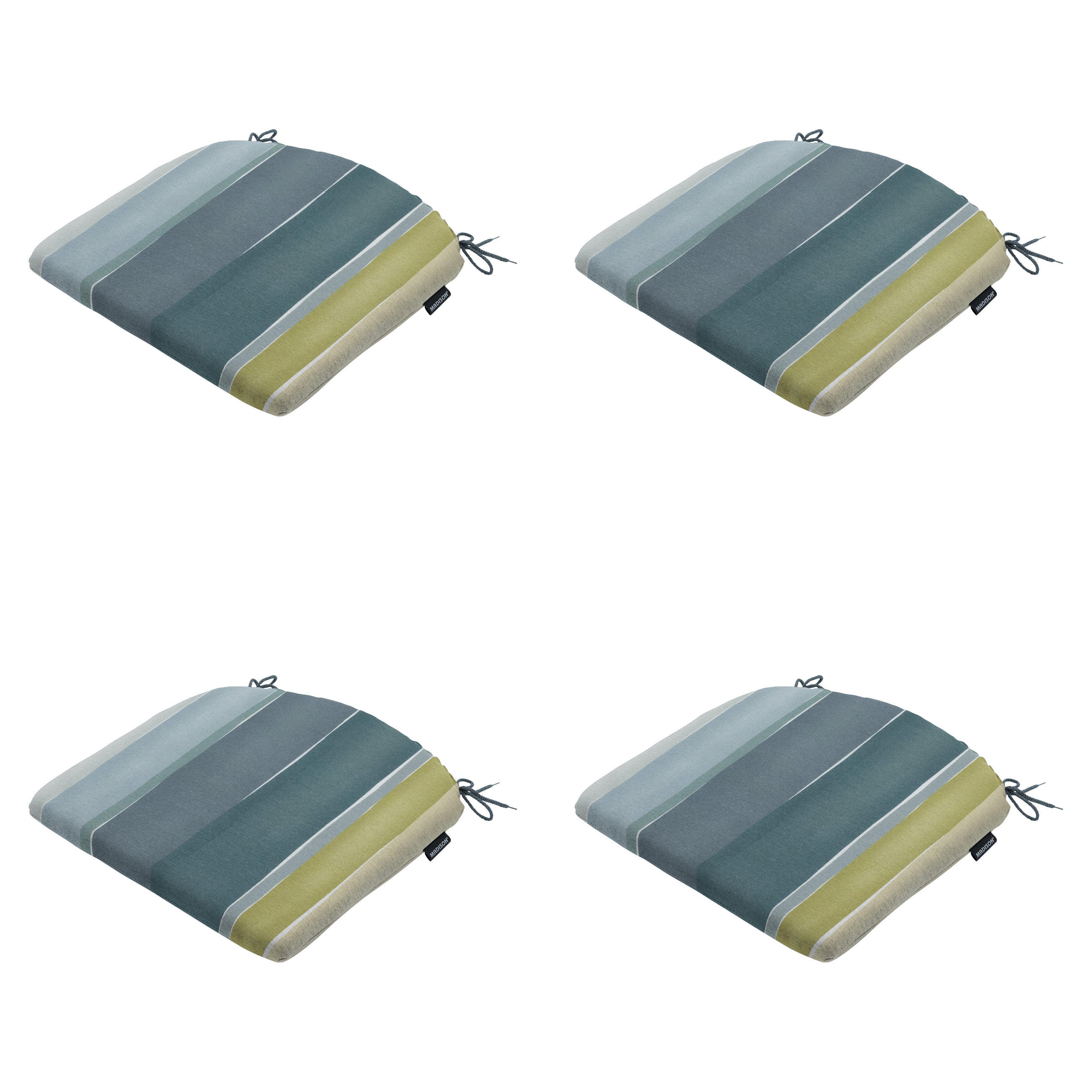 SITZKISSEN Nox - Mehrfarbig - 46/48/4,5 cm - 4er-Set - Multicolor, Textil (48/4/46cm) - Madison