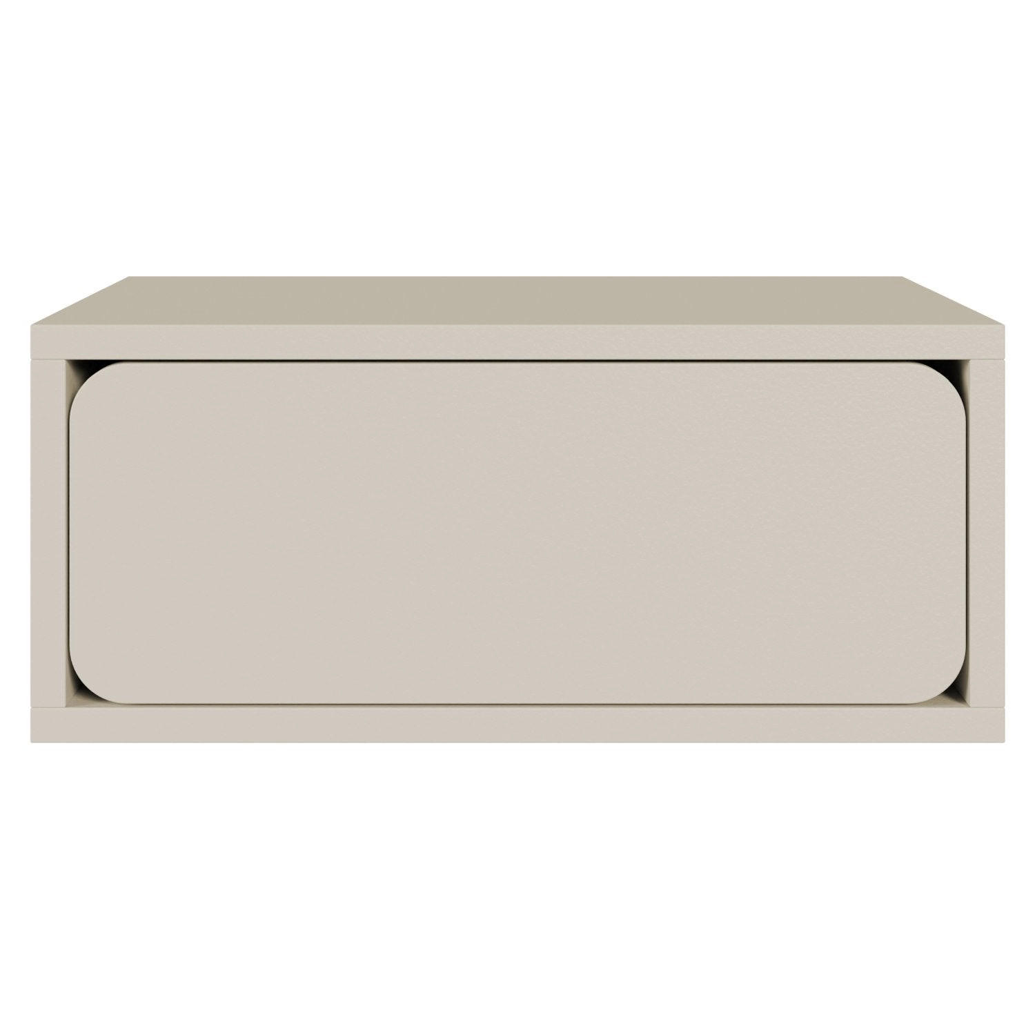 NACHTKONSOLE Wuwu Greige 50 cm - Taupe, Holzwerkstoff (49.6/21.3/35cm) - Selsey