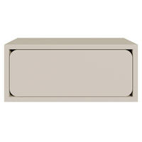 NACHTKONSOLE Wuwu Greige 50 cm - Taupe, Holzwerkstoff (49.6/21.3/35cm) - Selsey