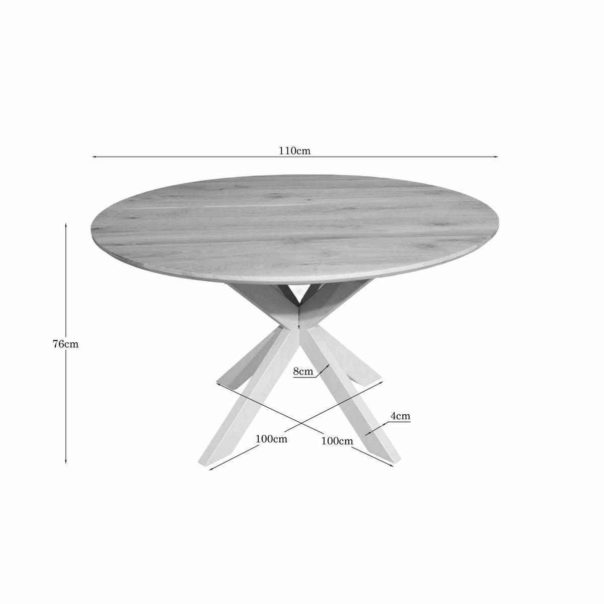 ESSTISCH Ferris Beige 110/110/76 cm - Beige, Holz (110/110/76cm) - Starfurn